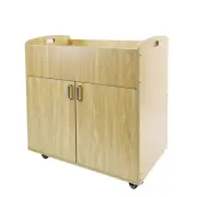 Children Infant Changing Table with Pad Plywood Changing Table Baby Daycare