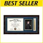 Deluxe Diploma Frame with Tassel Holder & Moisture-Proof Backboard - 11x22