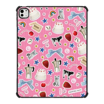 iPad Pro 13-inch (M4) iPad Impact Case Trinket Stickers - Pink
