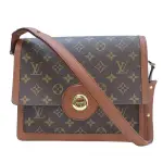 【二手名牌BRAND OFF】LOUIS VUITTON LV 路易威登【再降價】棕色 原花 PVC塗層帆布 RASPAIL 單肩包 M51372