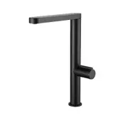 VITO BERTONI SOL2 Slim Kitchen Mixer Tap - L-Shaped Neck - Matte Black