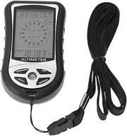 Electronic Altimeter - Digital Altimeter | 8 in 1 Altimeter Handheld Compass Barometer Temperature Gauge | Portable Device with Backlight | Weather Forecast, Time Clock for Hiking, Mountaineering
