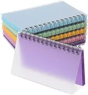 jojofuny 5 Pcs Index Cards Notebooks with Transparent Cover Horizontal Lined Notecards for Study Notes Office Use Compact and Portable for Students and Teachers