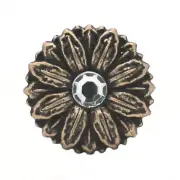 Sunflower Antique Brass Concho Snap Set 1"1265-103