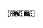 Private Drive Sign - Dead End Please Turn Around No Trespassing Rustic Street