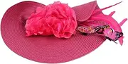[Healeved] Tea Party Hat Women Wedding Bride Hat Hair Clip Fascinator Headband for Hens Party