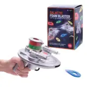 GALACTIC FOAM BLASTER - Inc. 20 Foam Discs, Lights Up & Makes Fun Sounds! **NEW*