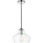 Living District LD2246C Destry 1 Light 9 inch Chrome Pendant Ceiling Light