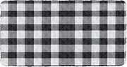 Plaid Black White Travel Toddler Bed Sheet Waterproof Cot Sheet for Baby Travel Bed for Kids Cots Sleeping 50'' x 25'' (Sheet,Bed Not Included)