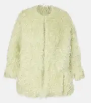 [Dries Van Noten] Dries Van Noten Faux shearling jacket AU 10 green