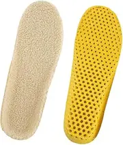 Vaveren Fleece Wool Inserts for Winter Footwear for Men and Women, White, L
