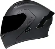 Modular Motorcycle Helmet Flip Front Helmet with Built-in Visor Motorbike Full Face Removable Liner Fit Men Women Motocross Street Racing DOT/ECE Approved
