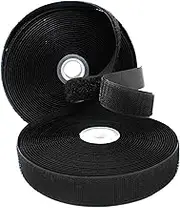 YKK Black Sew on Hook and Loop Fastening Products Group Tape 1 Inch Style 10 Yards/roll