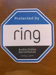 2x Ring Doorbell Sticker Decal Video Security Camera Door Window Sticker 4x4 OEM