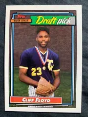 1992 TOPPS DRAFT PICK #186 CLIFF FLOYD NM-MT BASEBALL CARD