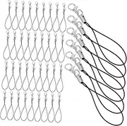 Veemoon 100pcs Lanyard Strap for Id Cards Mobile Phones and Keyrings Sturdy Charm Cords for Office Events and Travel Versatile and Fashionable Accessory