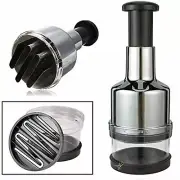 Stainless Fruit Salad Vegetable Onion Garlic Chopper Cutter Slicer Peeler Dicer#
