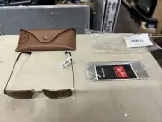 New Ray Ban JULIE Sun Glasses RB 3957 9228 Antique Gold Optical Frame 46-20-140