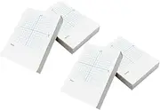 COHEALI 4pcs Math Notebooks Blank Axis Graphing Sheets Grid Paper for Math Exercises