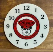 14-3/8" Oilzum Motor Oils Round Replacement Clock Face for Pam Clock FREE SHIP