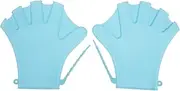 Toddmomy Silicone Swim Paddles Diving Gloves for Women Men Water Activity Fitness Swimming Blue Pair of Gloves