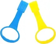 Sosoport 2pcs Pull Up Assist Handles for Sturdy Standing Support Rings for Indoor Playpen Use Detachable Design for Elastic Material for Enhanced Safety