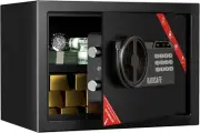 Safes for Home, 1.0 Cubic Feet Security Home Safe Lock Box with Sensor Light and