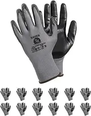 TK Gloves RAVEN/Assembly Gloves/Size 11, 12 Pairs/Grey/Assembly Gloves/Gloves Work Gloves/Intended for Precision Work/Require Accuracy