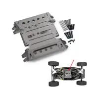 Metal Skid Plate Titanium For Axial Wraith 90018 90048 1/10 Scale Crawler Parts
