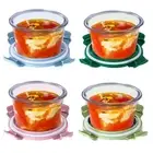 4-Pack Glass Food Storage Container With Airtight Lids,2-Cup Glass Meal Prep ...