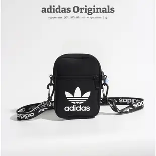 [現貨] adidas Originals Festival Bag 證件包 小包 肩包 黑 白 三葉草 旅行 隨身行李