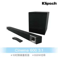 在飛比找蝦皮商城優惠-Klipsch Cinema 600 3.1 聲霸Sound