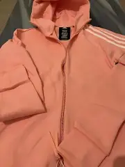 Adidas Women ZNE 3 stripes Hoodie Essential sweatshirt Full Zip Size M Brand New