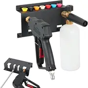 Pressure Washer Gun Holder,Foam Cannon Holder for Pressure Washer Gun, Foam Cannon,Fit 1/4 Inch Quick Connector,Pressure Washer Nozzle Tips and Wand Extension Storage Rack,Pressure Washer Accessories