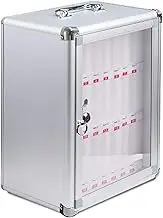 Phone Storage Cabinet Cell Phone Storage Cabinet Wall-Mounted Lockable Student Mobile Phone Storage Box with Handle for Office Classroom for Mobile Phone Locker Office,24Slots