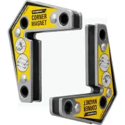 Magnetic Corner Squares, (Twin Pack), 12°, 90° & 60° Angle Setting, Max Pull ...