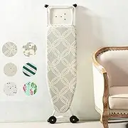 110x33cm 120x40cm Cotton Ironing Board Cover Heat Reflective Replacement Ironing Board Cover Table Top Iron Board Cover Scorch & Stain Resistant(Lucky Straw,110x33cm)