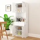 Kitchen Cabinet Pantry Cupboard Buffet Sideboard Shelves Storage Drawer Hutch