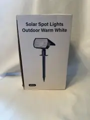 Solar Spot Lights Outdoor Warm White 4pcs