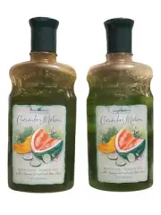 2 BATH & BODY WORKS ~ Vintage 90s Cucumber Melon Refreshing Shower Gel 10fl oz.