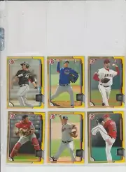 2015 BOWMAN BASEBALL BOWMAN PROSPECTS (YELLOW BOARDER) 22-CARD LOT W/K.SCHWARBER