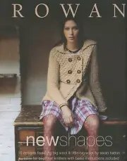 Rowan Knitting Pattern Book New Shapes - 15 Beginner Designs Big Wool Easy Knit