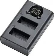 [Kimaru] LP-E17 Battery Charger, Double Slot LP-E17 Charger for Canon LC-E17C Charger and Canon EOS RP R50 R10 R8 M3 M5 M6 200D 200DII 77D 750D 760D 800D 8000D, Rebel T8i T7i T6i T6s SL2 SL3 Cameras.