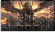 Mlikemat New Playmat Cyber Dragon Infinity TCG CCG OCG Trading Card Game Mat with Zones + Free Bag (ZD039-516-A)