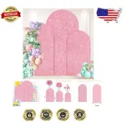 Glamorous 3-Piece Arch Backdrop Set for Weddings – 6FT to 7.2FT Sequin Covers