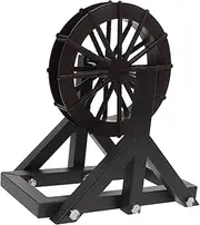 RORPOIR Waterwheel Bracket Set Outdoor Fountain Accessory Mini Water Wheel Toy Garden Decor Plastic Iron DIY Landscape Pieces