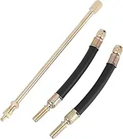 X AUTOHAUX 1Set 180 Degree Copper Tire Valve Extension with Flexible Plastic 140mm Tyre Valve Stem Extender for Car Motorcycle RV Truck Bike