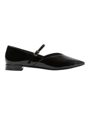 [Sandler] Reece Flat Shoes in Black Patent Leather