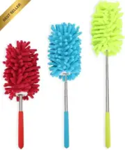 Microfiber Extendable Hand Dusters, 3PCS Telescoping Dusting Brush