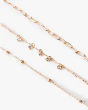 Gold Charm Fine Bracelet Pack